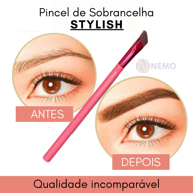 Pincel de Maquiagem STYLISH  - Chega de Sobrancelhas Finas e Ralas!